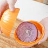 2pc Onion Plastic Storage Box; Onion Shaped Food Saver Storage Container; 450ml/15.8oz