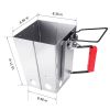 YSSOA Charcoal Chimney Starter Foldable; Collapsible; Silver