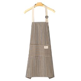 1pc Adjustable Kitchen Cooking Apron (Color: Coffee)